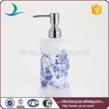 YSb40107-01-ld Fashion Decal Keramik Lotion Flasche mit blauer Blume